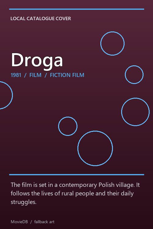Droga poster