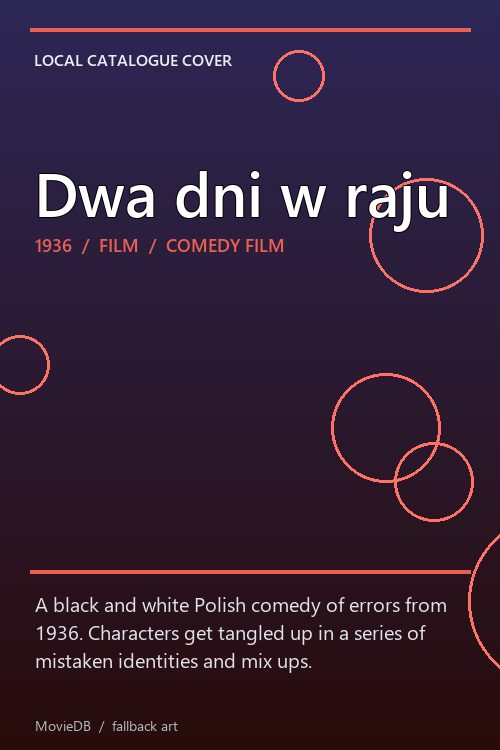 Dwa dni w raju poster