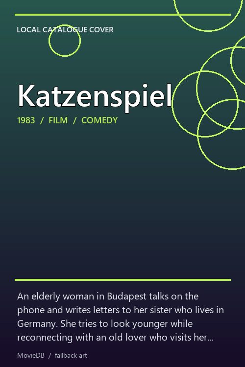 Katzenspiel poster