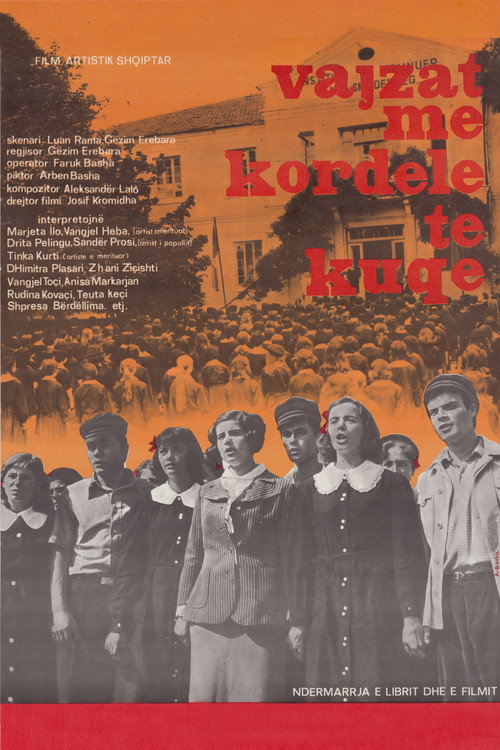Vajzat me kordele të kuqe poster