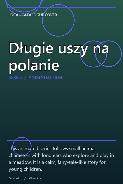 Długie uszy na polanie poster