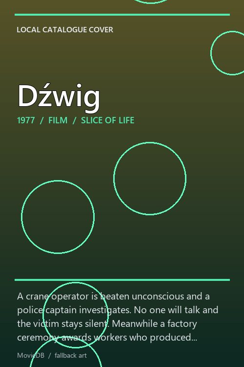 Dźwig poster