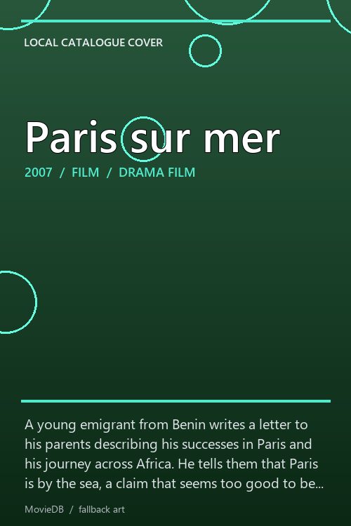 Paris sur mer poster