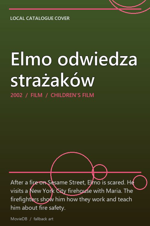 Elmo odwiedza strażaków poster