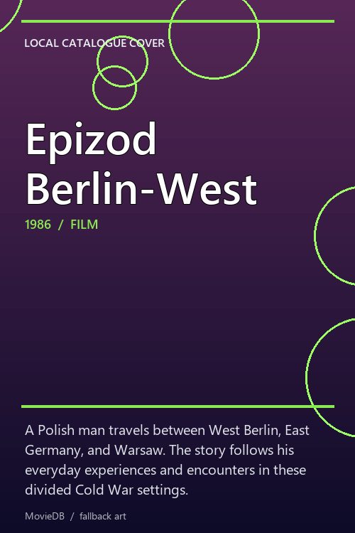 Epizod Berlin-West poster