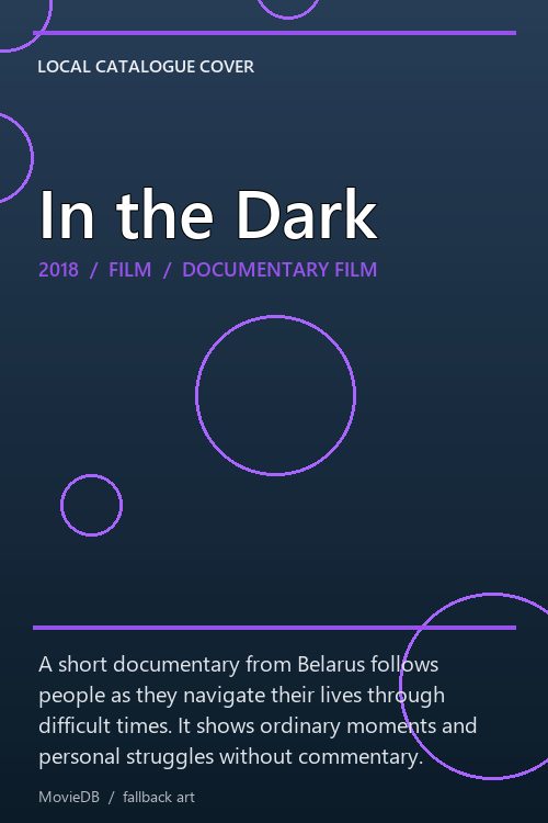 In the Dark poster