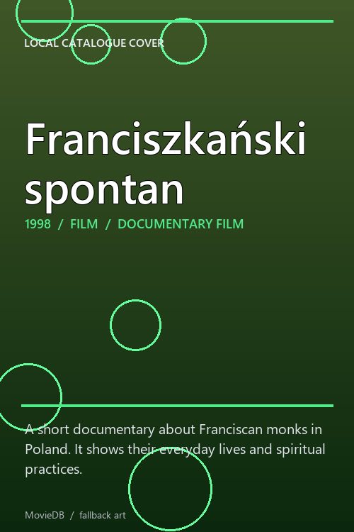 Franciszkański spontan poster