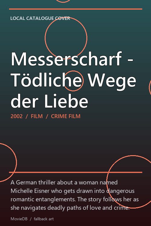 Messerscharf - Tödliche Wege der Liebe poster