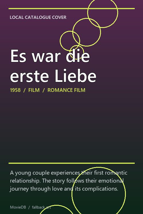 Es war die erste Liebe poster