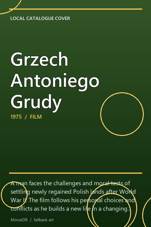 Grzech Antoniego Grudy poster