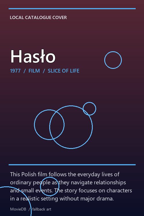 Hasło poster