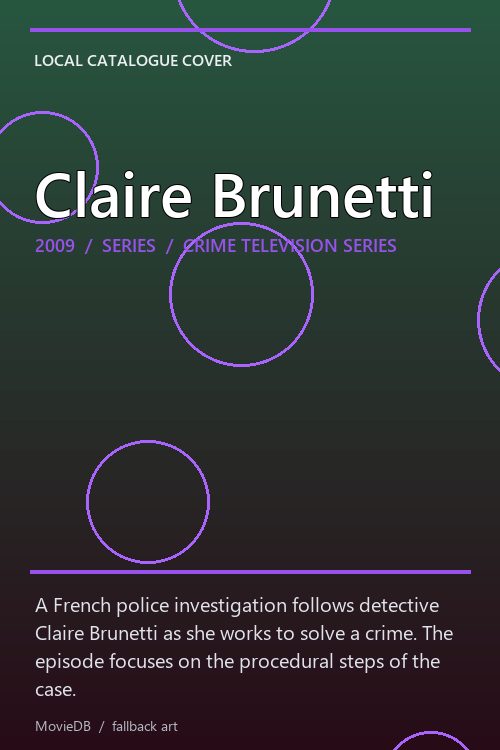 Claire Brunetti poster