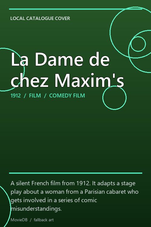 La Dame de chez Maxim's poster