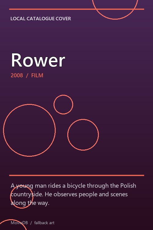 Rower poster