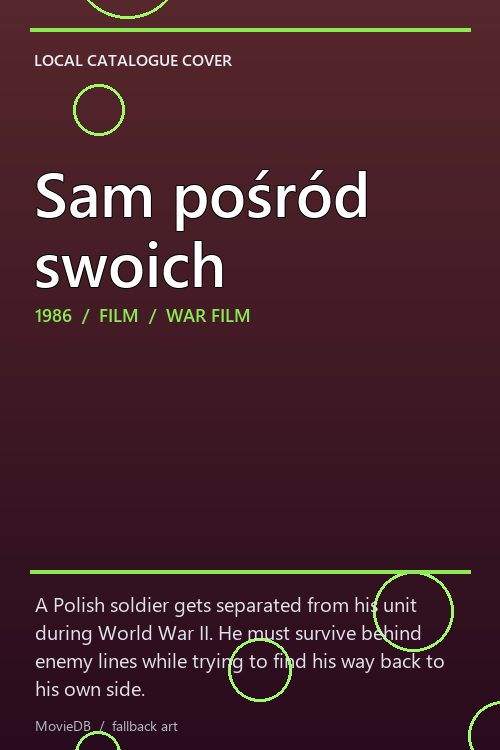 Sam pośród swoich poster