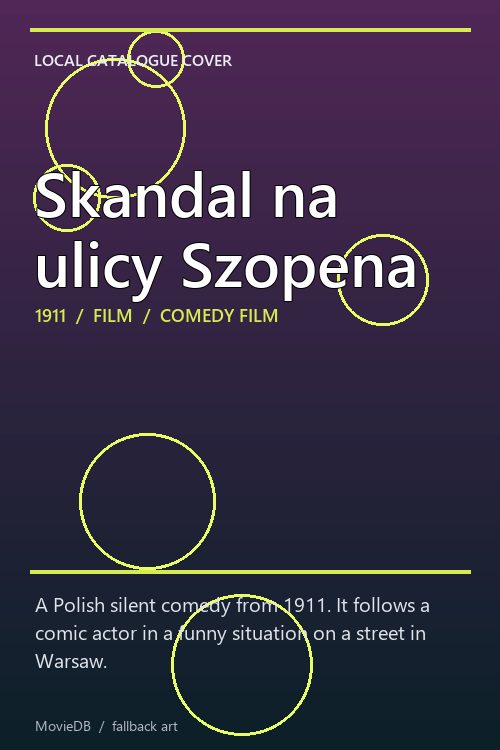 Skandal na ulicy Szopena poster