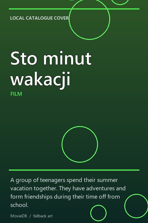 Sto minut wakacji poster