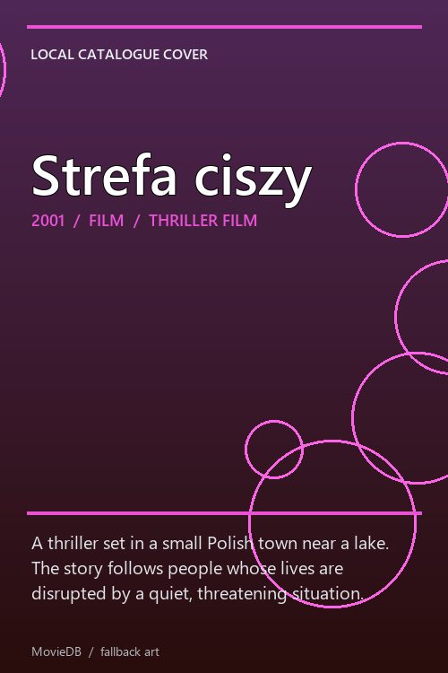 Strefa ciszy poster