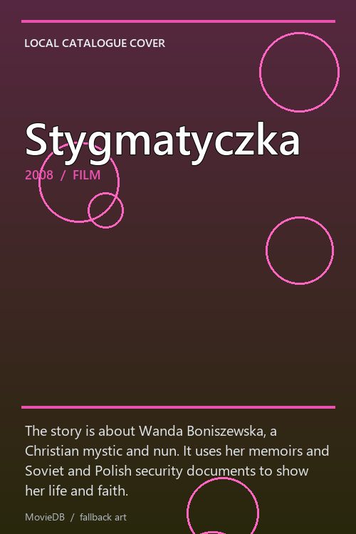 Stygmatyczka poster