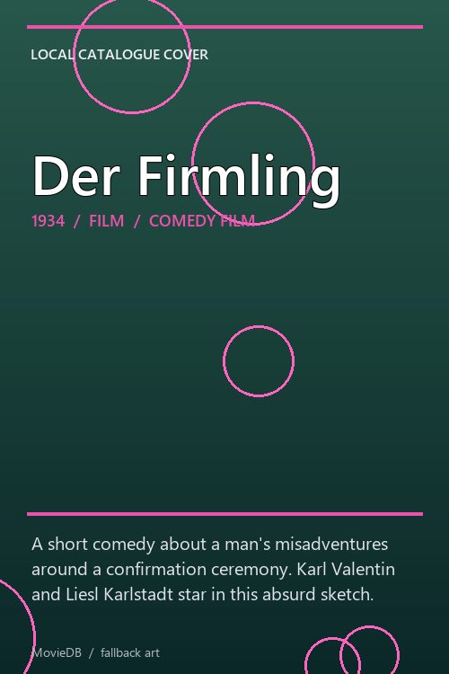 Der Firmling poster