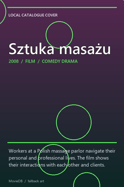 Sztuka masażu poster