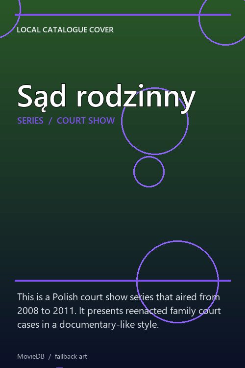 Sąd rodzinny poster