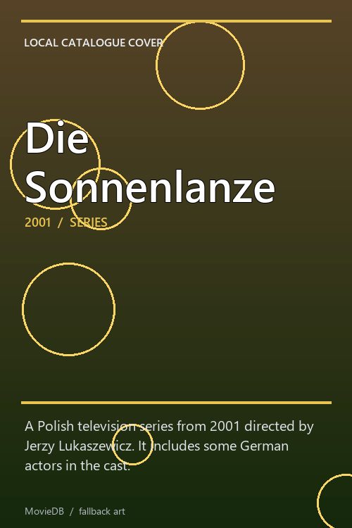 Die Sonnenlanze poster