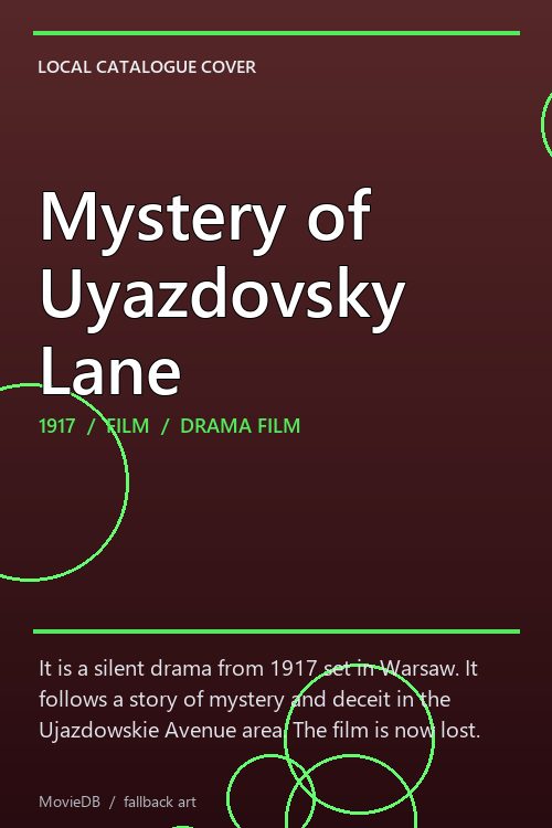 Mystery of Uyazdovsky Lane poster