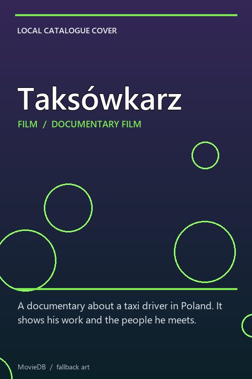 Taksówkarz poster