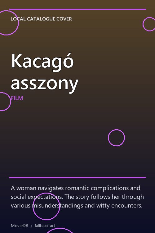 Kacagó asszony poster