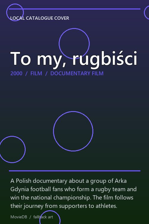 To my, rugbiści poster