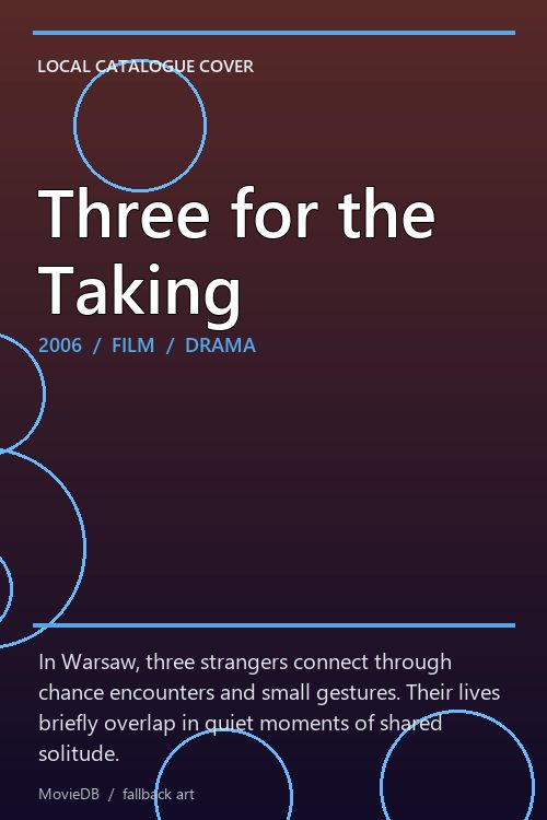 Three for the Taking poster