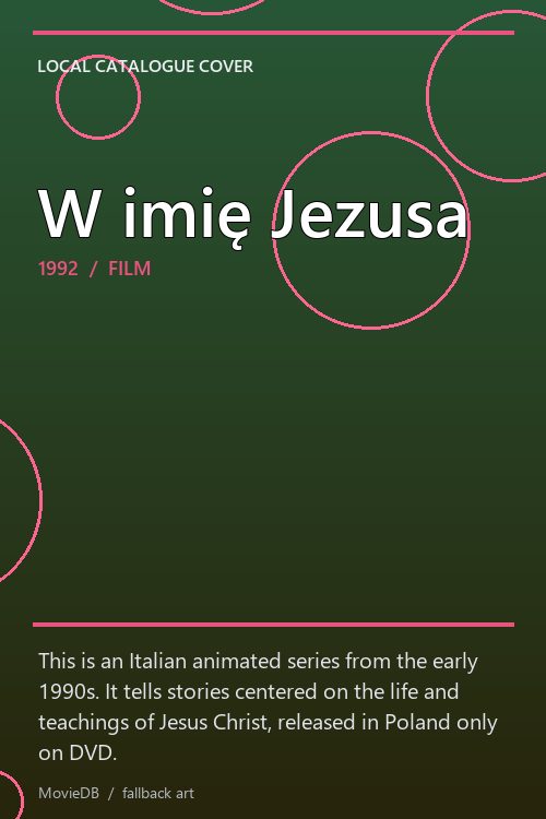 W imię Jezusa poster