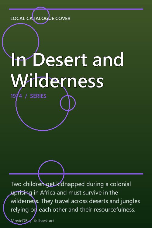 In Desert and Wilderness poster