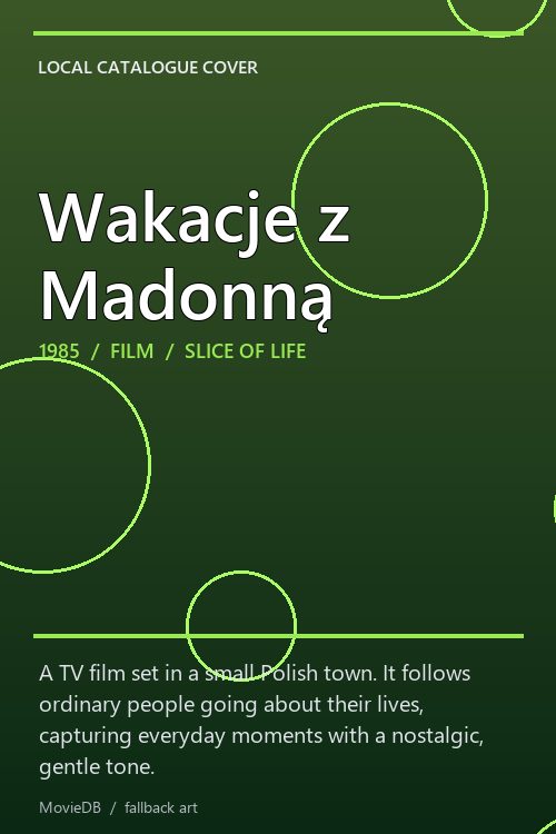 Wakacje z Madonną poster