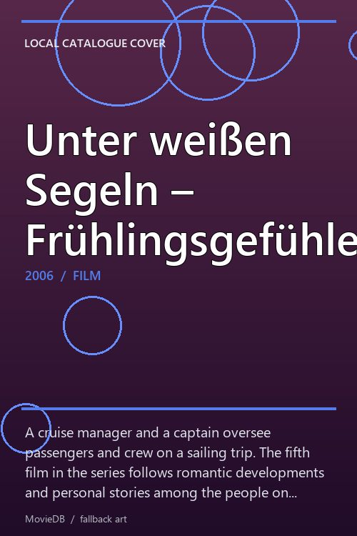 Unter weißen Segeln – Frühlingsgefühle poster