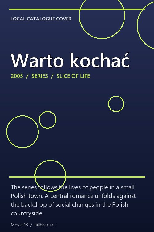 Warto kochać poster