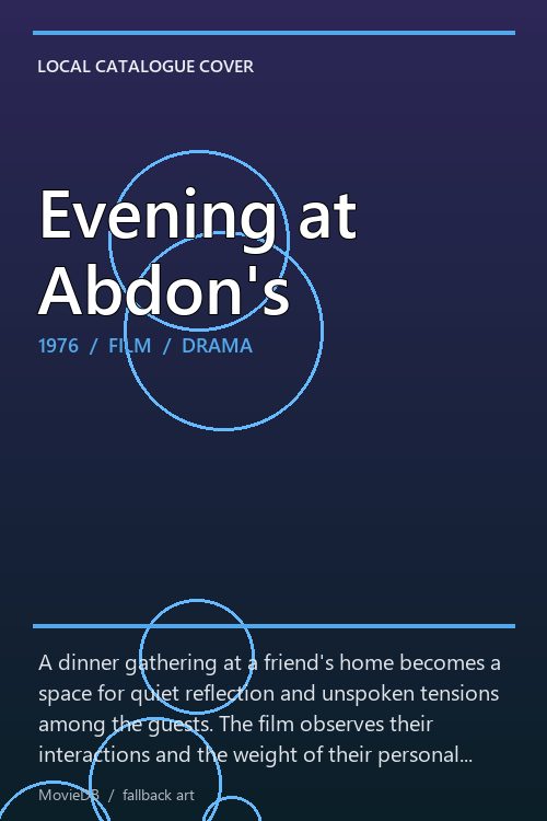 Evening at Abdon's poster