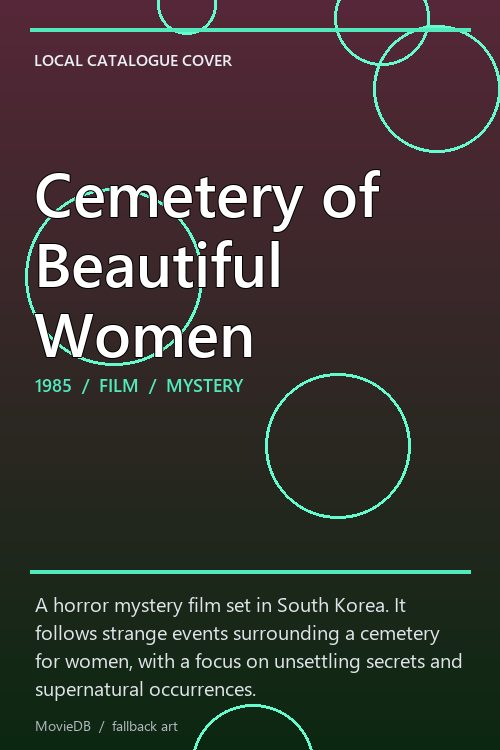 Cemetery of Beautiful Women poster