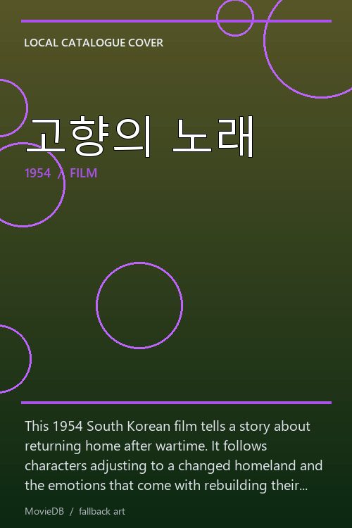 고향의 노래 poster