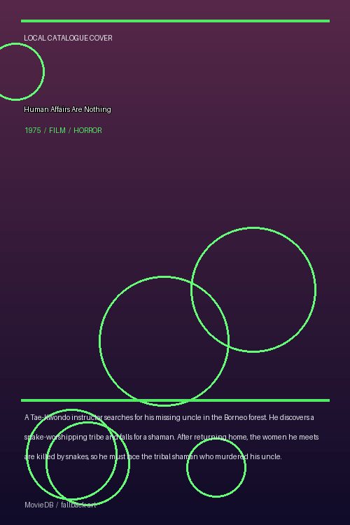 Human Affairs Are Nothing poster