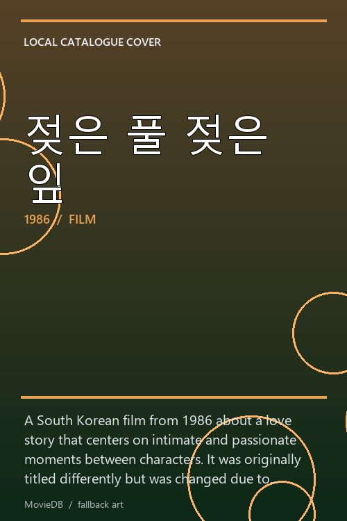 젖은 풀 젖은 잎 poster