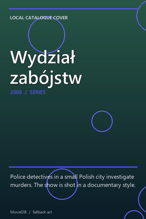 Wydział zabójstw poster