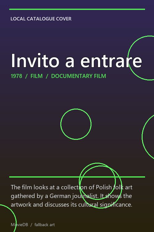 Invito a entrare poster