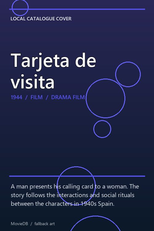 Tarjeta de visita poster