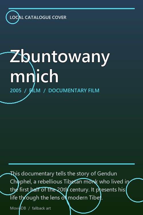 Zbuntowany mnich poster