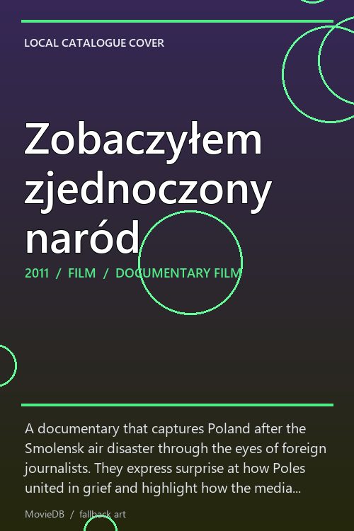 Zobaczyłem zjednoczony naród poster