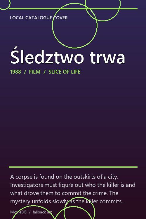 Śledztwo trwa poster