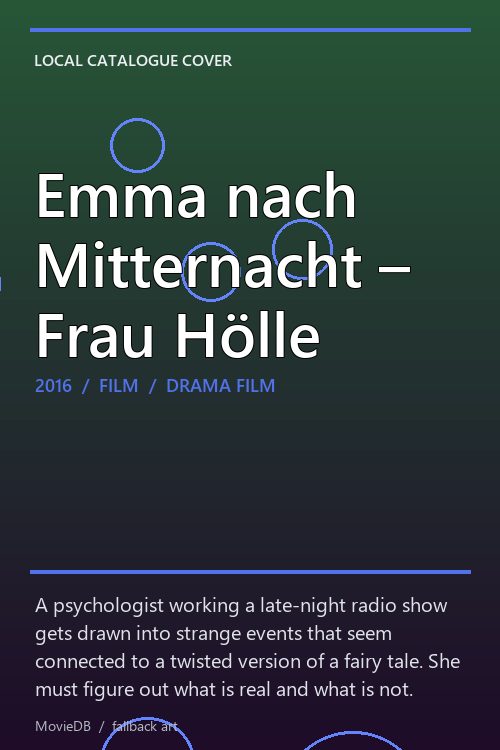Emma nach Mitternacht – Frau Hölle poster