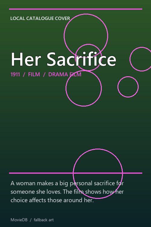 Her Sacrifice poster